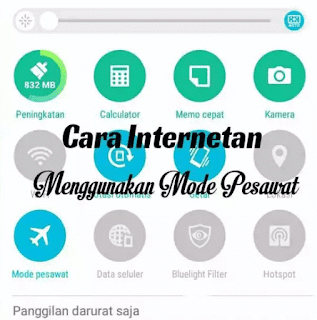 Cara Internetan Menghemat Battery Dengan Mode Pesawat